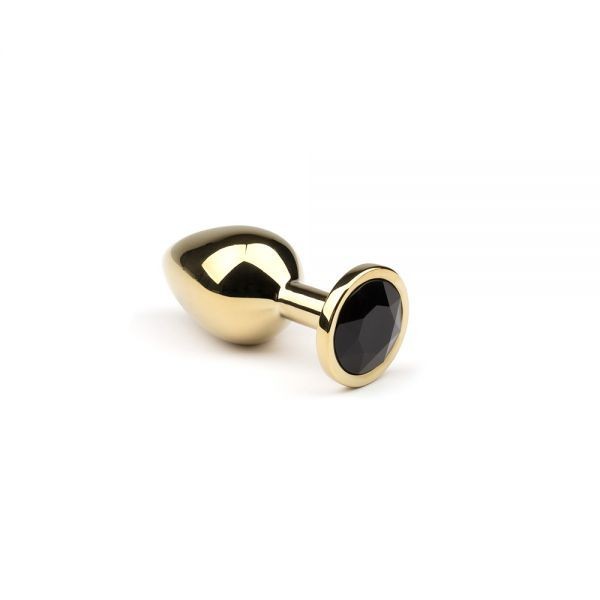 Анальная пробка,Gold Black Diamond, S Металл - зображення 1