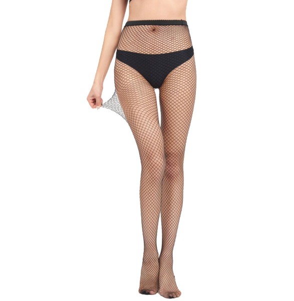 Колготки средняя сетка Shuo Yao, черные XS-XL - зображення 1