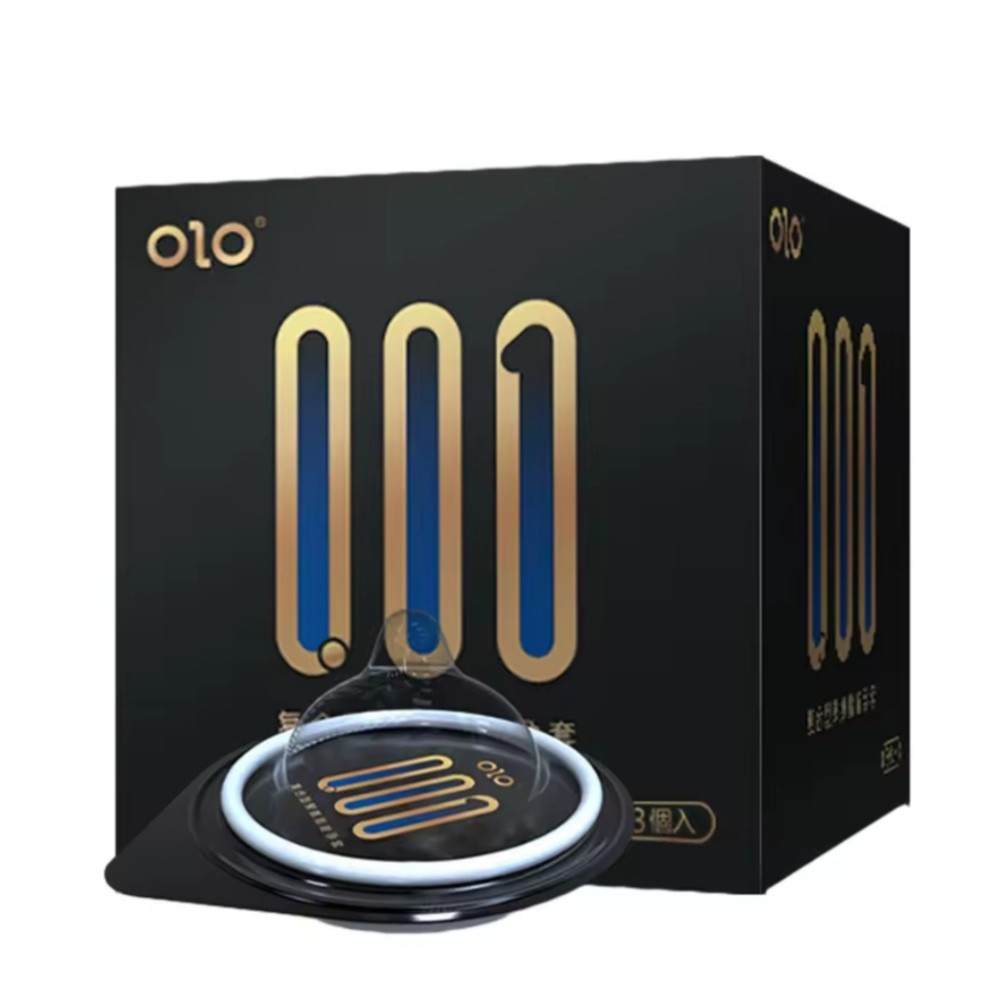 Сверхтонкие презервативы OLO 001 полиуретановые (не содержащие латекс), упаковка 3 шт - зображення 1