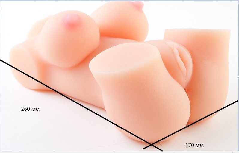 Реалистичное тело-торс "Anica Solid Silicone Sexy Doll", "S" - зображення 1