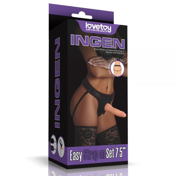 Трусы для страпона черные Easy Strapon Set 7.5 - зображення 1