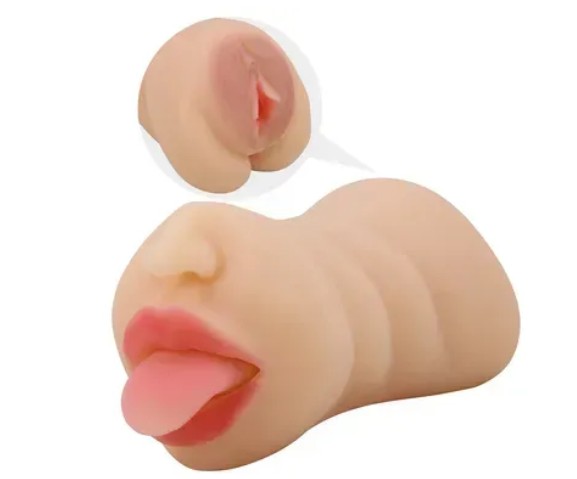 Мастурбатор c двумя входами Crazy Bull - Sarah soft skin, BM-009240N - зображення 1