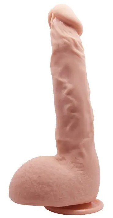 Фаллоимитатор на присоске Baile Beautiful JASON 9,4'' Flesh - зображення 1