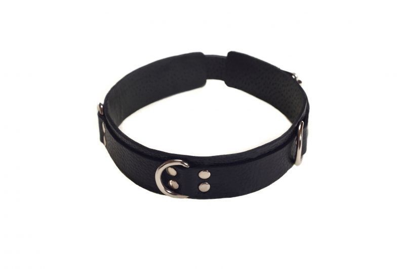 Ошейник Slave leather collar, Black - зображення 1