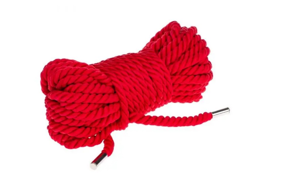 Веревка для бондажа Premium Silky 10M, Red - зображення 1