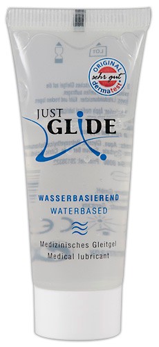 Лубрикант Just Glide Waterbased на водной основе, 20 мл - зображення 1