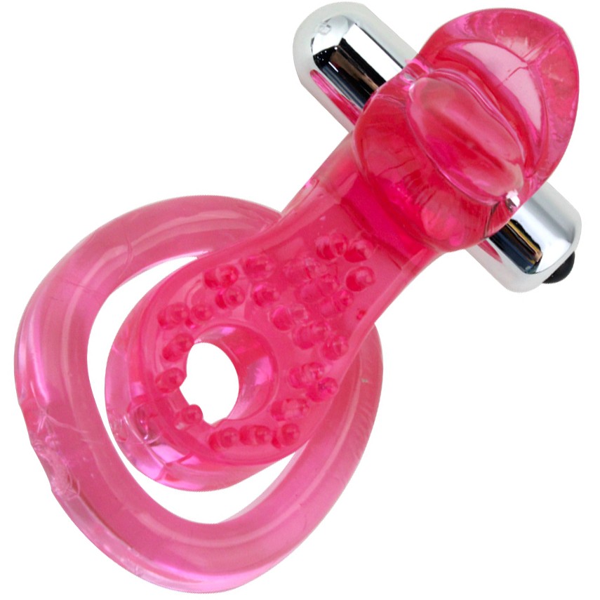 Эрекционное кольцо Pink Erection с вибрацией цвет розовый - зображення 1