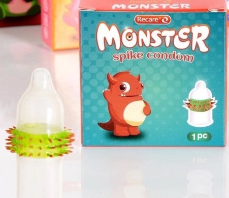 Презерватив Recare MONSTER Green+Red Wink (1шт) - зображення 1