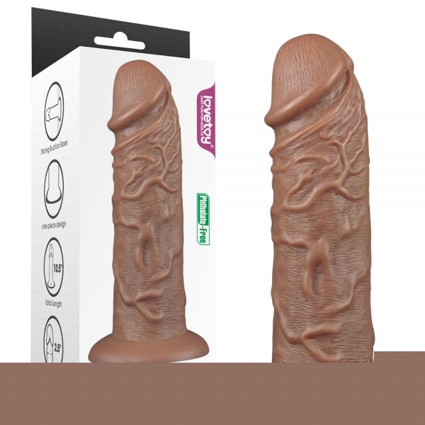 Фаллос-гигант на присоске 10.5 King-sized Dildo, Brown - зображення 1