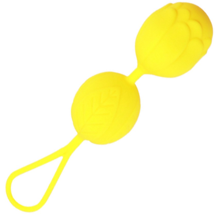 Вагинальные шарики  Yellow Petal желтый - зображення 1