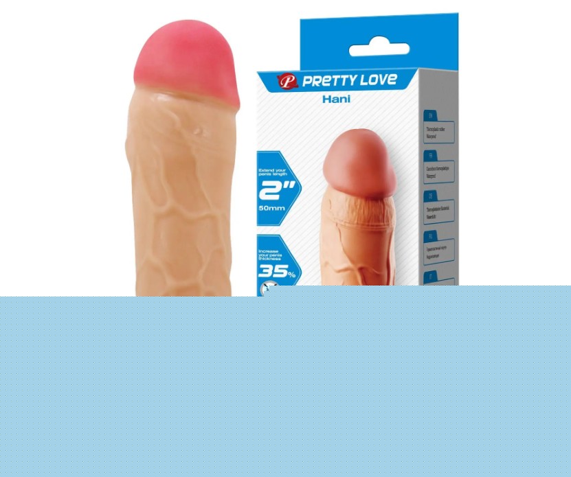 Насадка презерватив Pretty Love - Hani 2"( 50 mm) Extended Series - зображення 1
