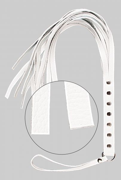 Флогер S&M Fancy Leather Floger, White - зображення 1