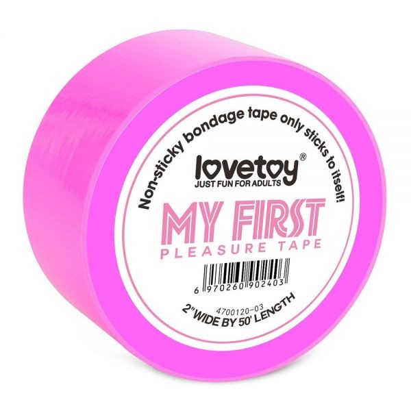 Фуксия лента для бондажа LOVETOY MY FIRST - зображення 1