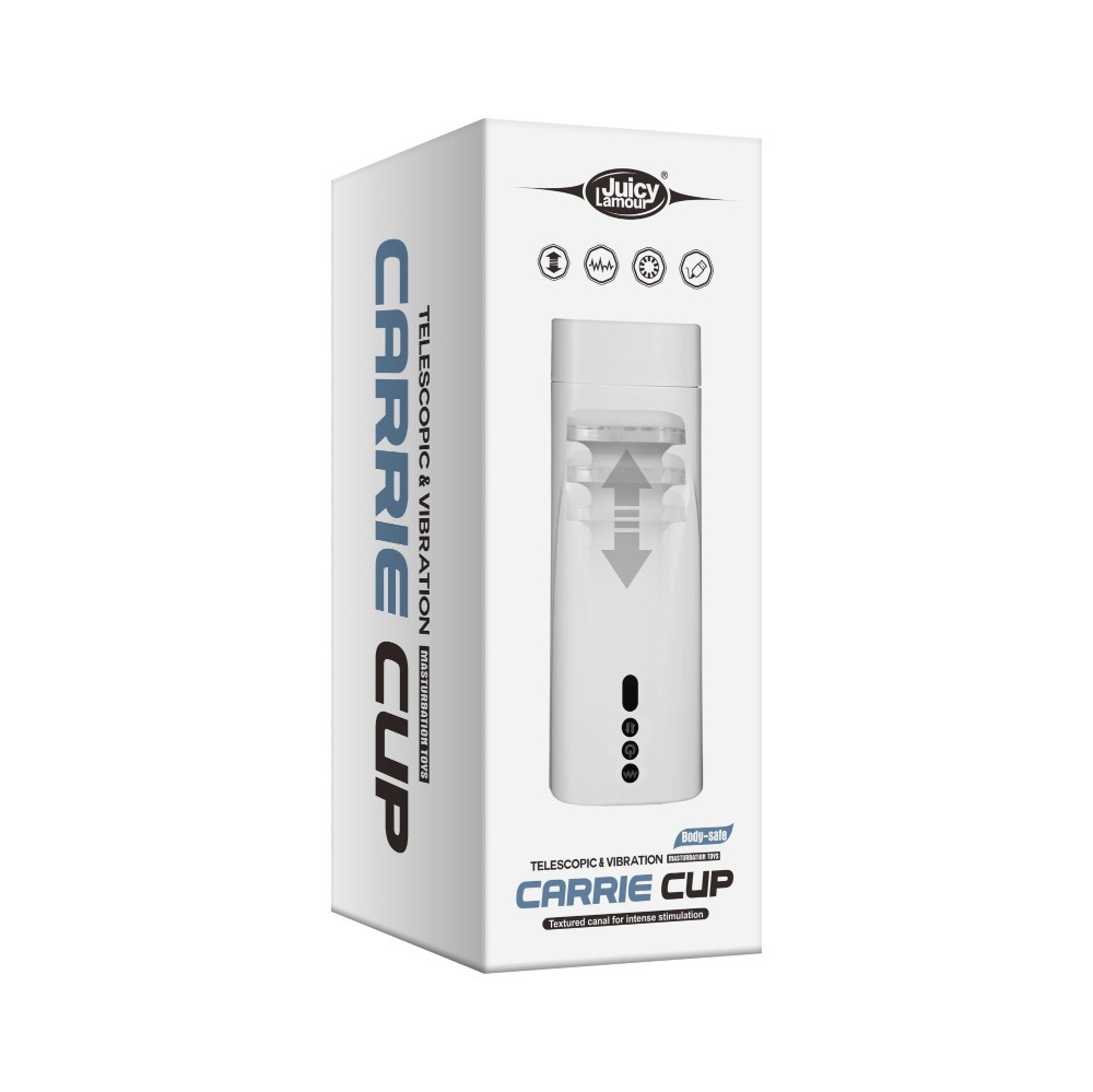 Мастурбатор “Carrie Cup telescopic”, 10 режимовтвибрации, движения вверх/вниз - зображення 1