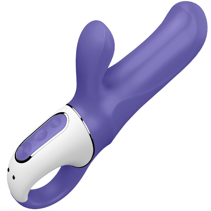 Вибратор Satisfyer Magic Bunny 7 режимов вибрации и 5 режимов скорости фолетово-белый - зображення 1