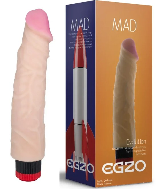 Вибратор EGZO Ciberskin VNS004 ( 20,5 см х 4,2 см ) - зображення 1
