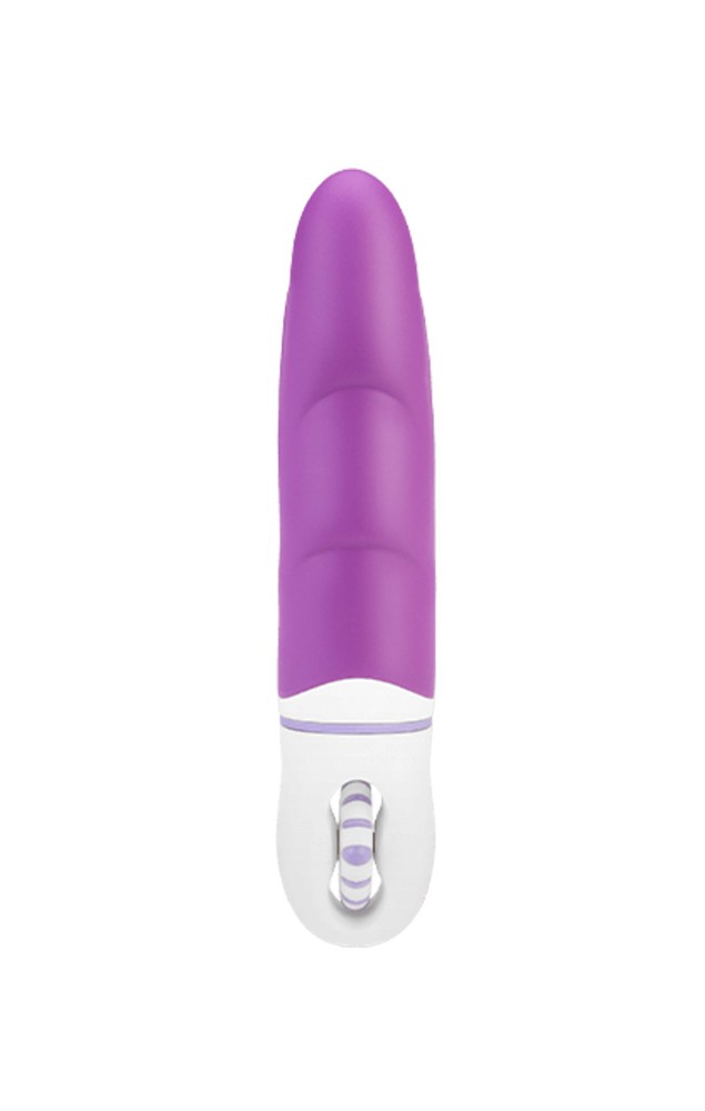 Вибратор с оригинальным дизайном и ребристой поверхностю AMOR BIG VIBRATOR  ANGELUS Violet (Приложение НЕ Функционирует!) - зображення 1