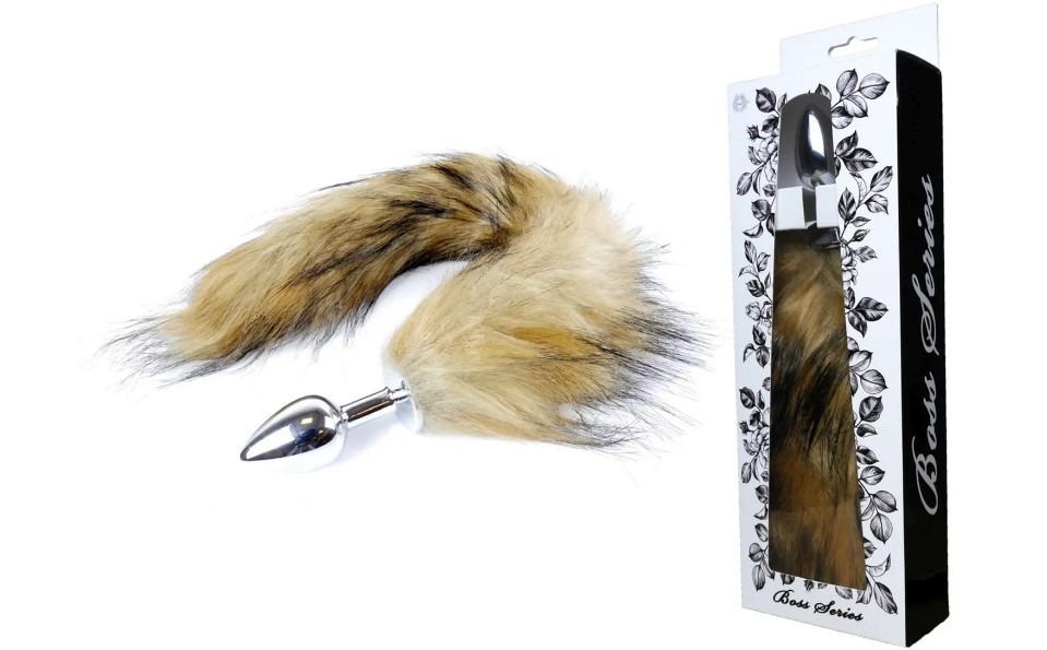 Анальная пробка ( размер S ) с хвостом Boss Series - Fox TAIL Brown XL - зображення 1