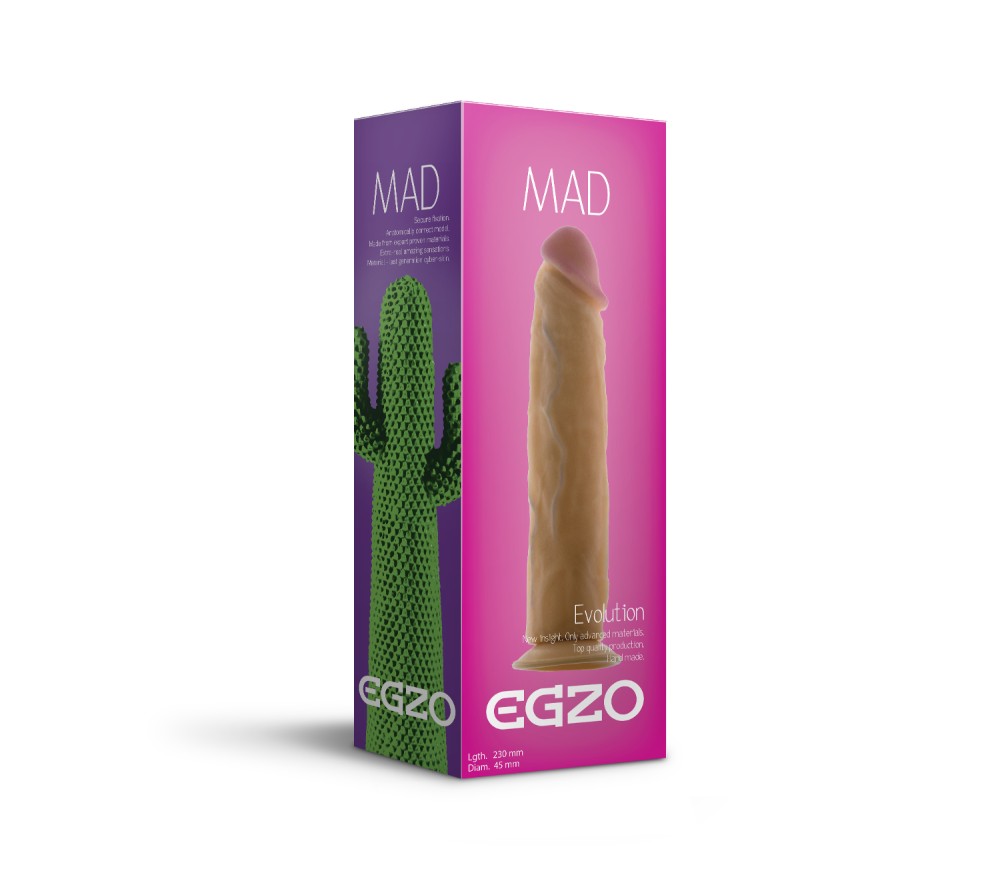 Фаллоимитатор EGZO Ciberskin D005 ( 23 см х 4,5 см ) - зображення 1