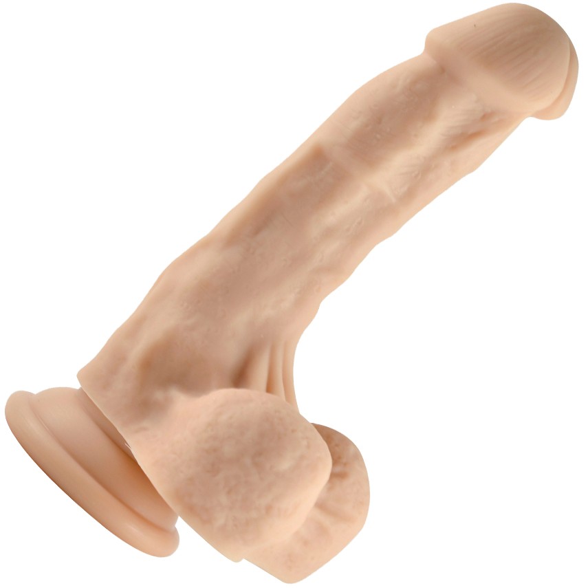 Фалоимитатор Ares Sexy silicone dildo телесный - зображення 1