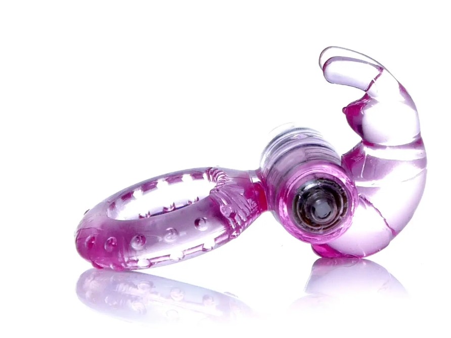 Эрекционное вибро кольцо BOSS Rabbit Vibro Cock Ring Pink - зображення 1