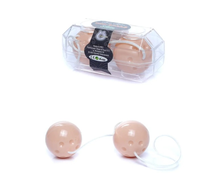 Вагинальные шарики Duo balls Skin - зображення 1