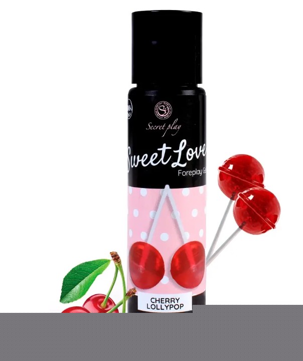 Гель для орального секса Secret Play - Sweet Love Cherry Lollipop Gel, 60 ml - зображення 1