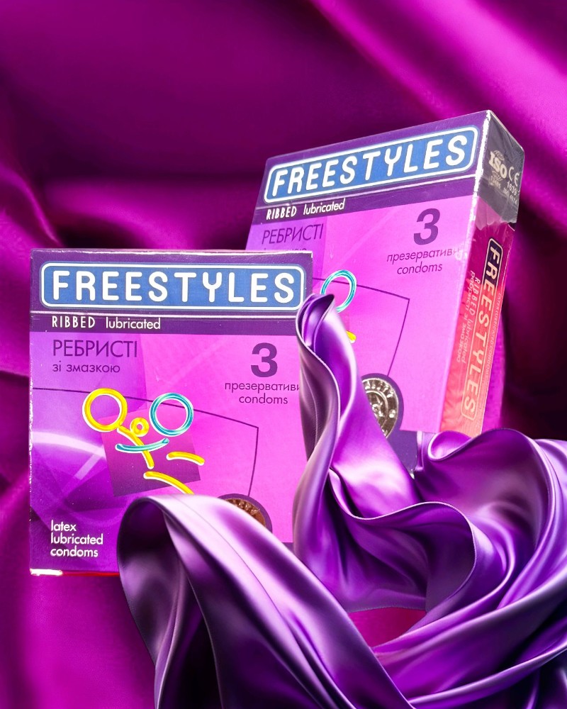 Презервативы FREESTYLES №3 Ribbed, ребристые - зображення 1