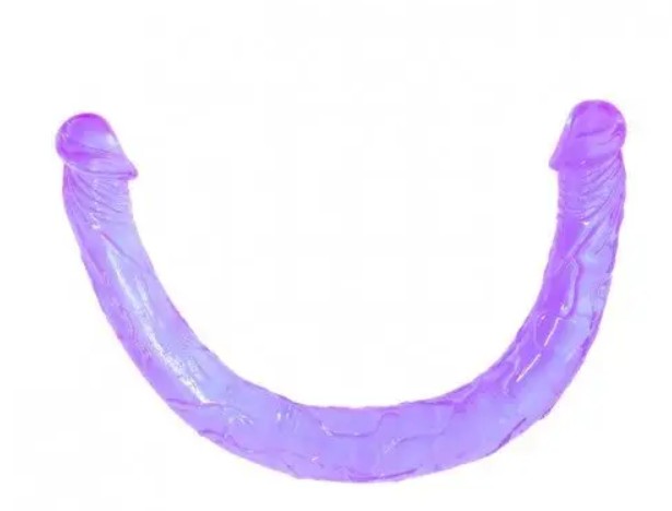 Двойной фаллоимитатор "Double Dong" PURP - зображення 1