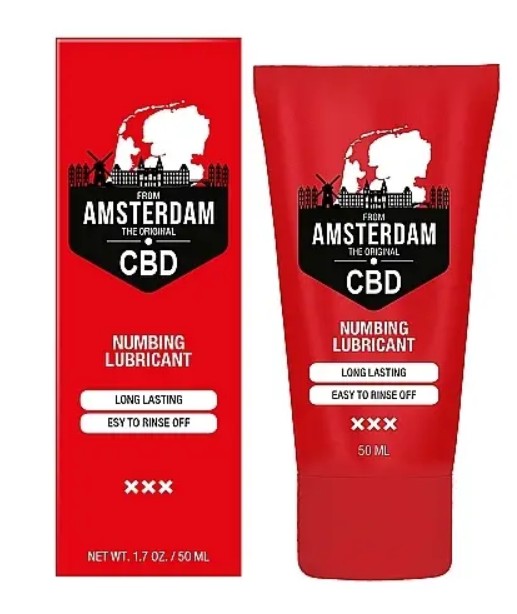 Вагинальный гель на водной основе с пролонгирующим эффектом Original CBD from Amsterdam - Numbing Lu - зображення 1