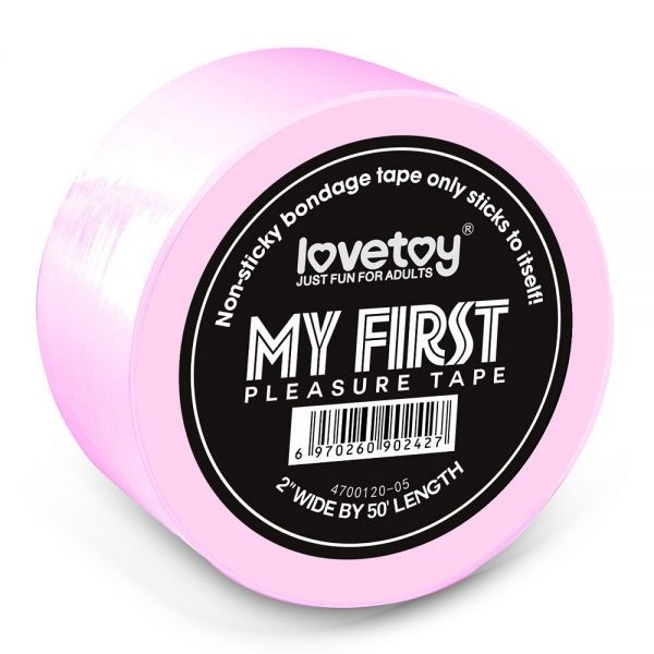 Розовая лента для бондажа LOVETOY MY FIRST - зображення 1