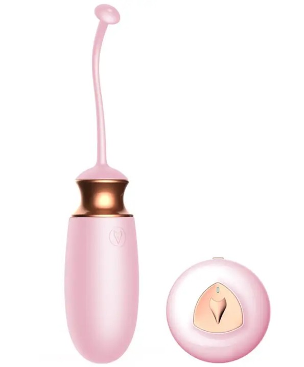 Виброяйцо с подогревом и пультом ДУ - Vibrating Silicone Love EGG USB - зображення 1