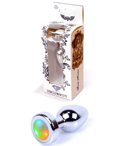 Анальная пробка Boss Series - Jewellery PLUG Disco Flashlight S - зображення 1