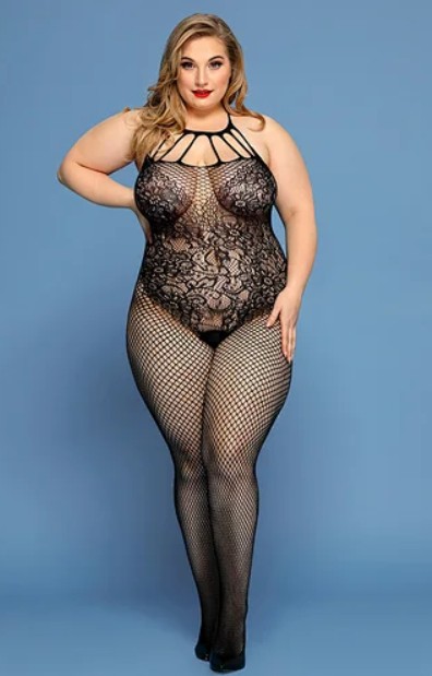 Ажурный бодистокинг( с доступом) XL/XXL - зображення 1