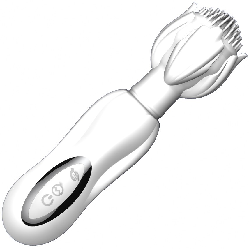 Вибромассажер для стимуляции эрогенных зон - Multifunctional Vibrator белый - зображення 1