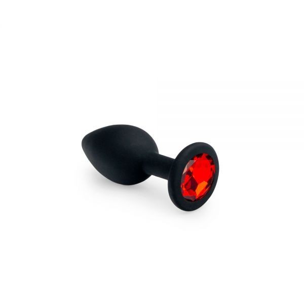 Анальная пробка, Black Silicone Ruby, S - зображення 1