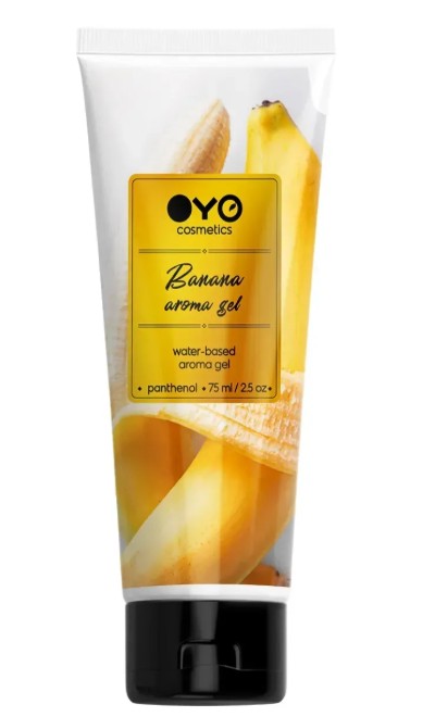 Универсальный ароматизированный увлажняюший гель-лубрикант OYO - Banana aroma gel, 75 ml - зображення 1