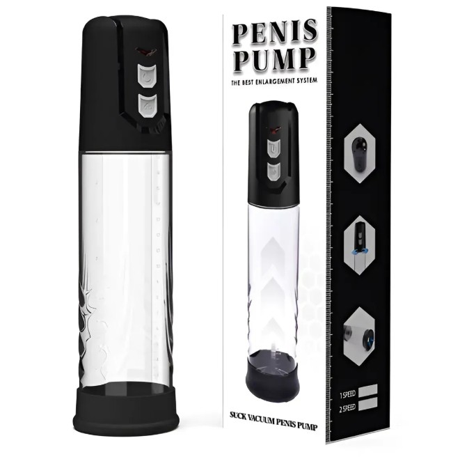 Автоматическая вакуумная помпа с зарядкой от USB CANWIN Penis Pump - P402AU - зображення 1