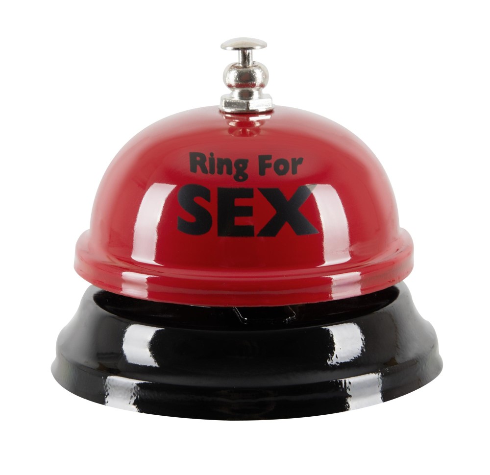 Звонок настольный "RING FOR SEX" бордовый - зображення 1