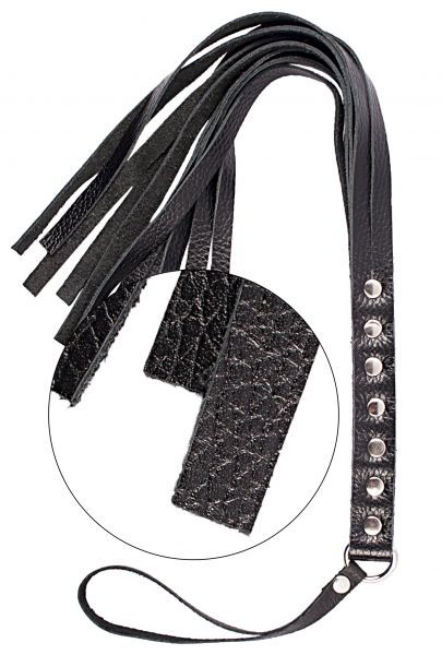 Флогер S&M Fancy Leather Floger, Black - зображення 1