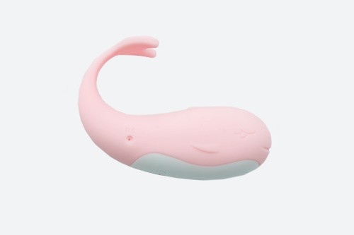 Виброяйцо "Cute whale", розовый с пультом ДУ, 10 режимов - зображення 1