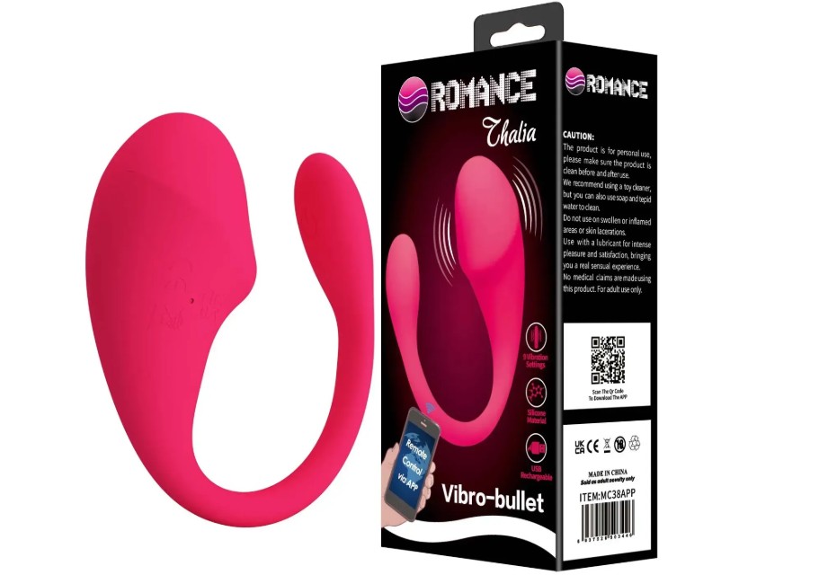 Виброяйцо управляемое смартфоном Romance - Thalia App Control Bullet Vibrator, MC38APP - зображення 1