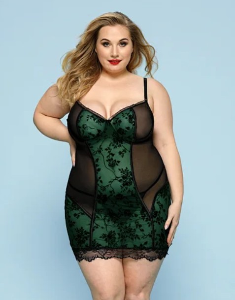 Кокетливая ночная сорочка бебидолл XL/3XL - зображення 1