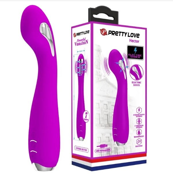 Вибратор Pretty Love - HECTOR G-SPOT VIBRATOR с электростимуляцией - зображення 1