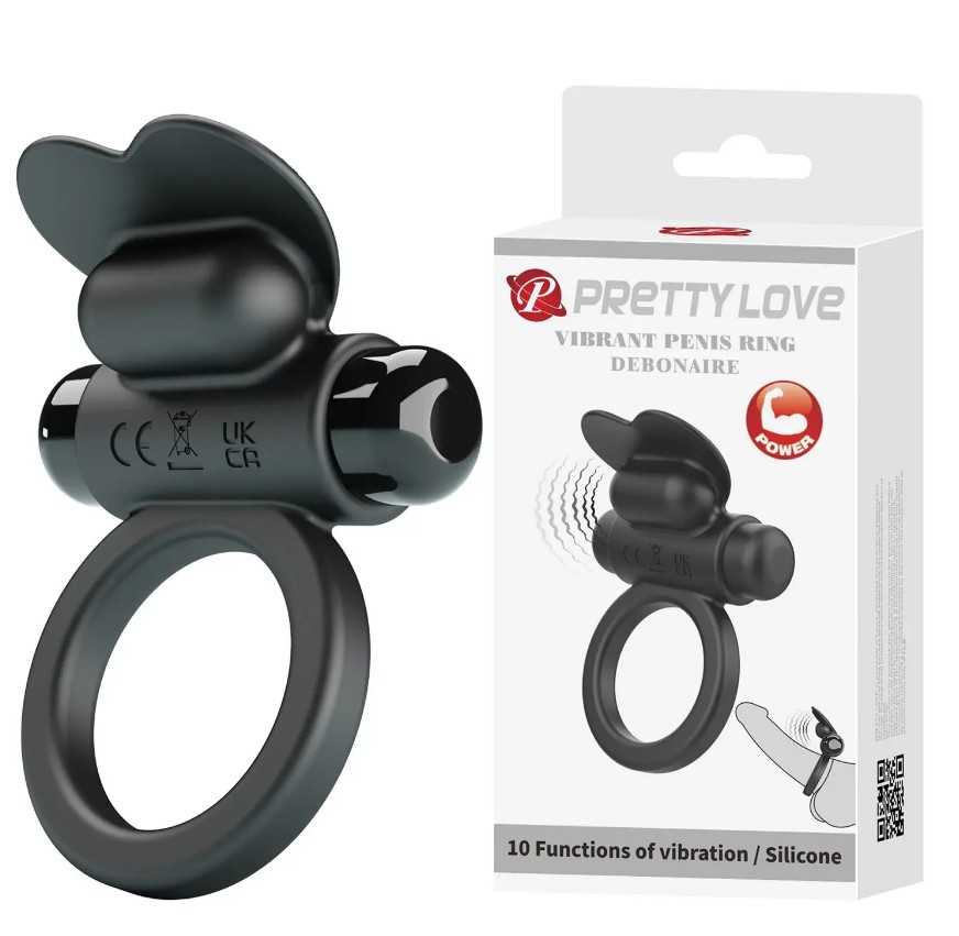 Эрекционное кольцо с вибрацией Pretty Love Vibrant penis ring - DEBONAIRE - зображення 1