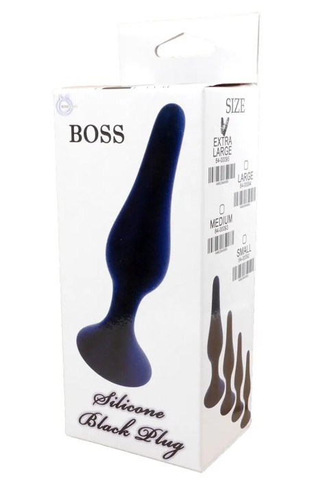 Анальный плаг Silicone Plug Black - Extra Large - зображення 1