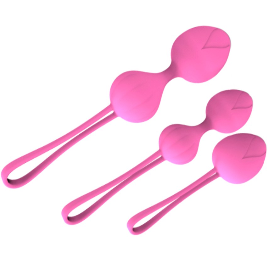 Набор вагинальных шариков Pink Trio нежно-розовый - зображення 1