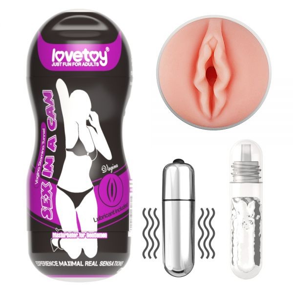 Мужской девайс с вибрацией Vagina Stamina Tunnel - зображення 1