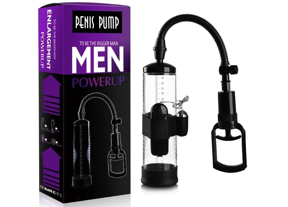 Вакуумная помпа с вибростимуляцией CANWIN Passion Pump Men Powerup - P728Z - зображення 1