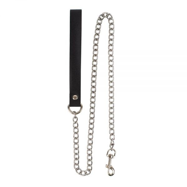 Поводок Leather Leash Slave, Black - зображення 1